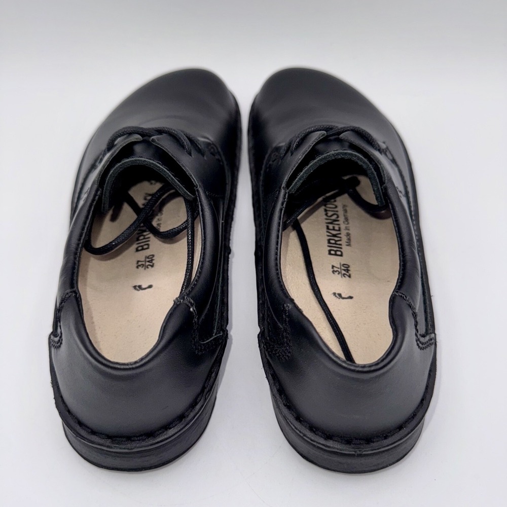 Birkenstock Memphis Shoes Women's Size 6 EU 37 Black Leather - Picture 4 of 15